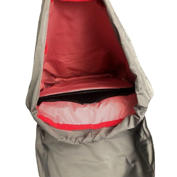 Herschel Supply Co. Retreat Backpack Gray Black Raven CrossHatch New - Picture 6 of 8